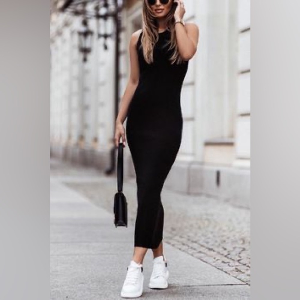 ZARA • Hosiery Black Dress